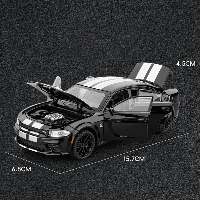Maisto Dodge Charger Modellauto 1:32 schwarz Metall - Bild 2