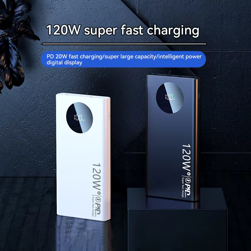 Xiaomi Power Bank mit 50000 mAh Kapazität, 120 W Schnellladefunktion und Digital Display in Weiß - Bild 4