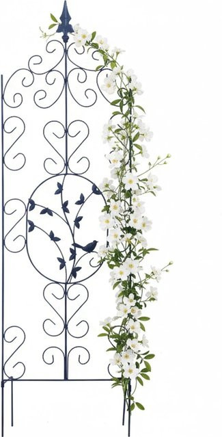 Relaxdays Rankhilfe aus Metall in Schwarz, freistehendes Blumengitter für den Garten, H x B x T: 116 x 35 x 15 cm - Bild 1