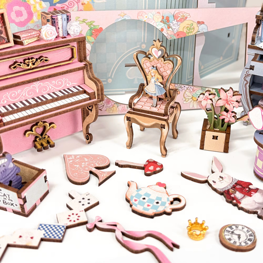ELEVEN-CUTE Prinzessin Tea Party Tagebuch Buch Nook, Modell Kit, Holz, ab 14 Jahren - Bild 3