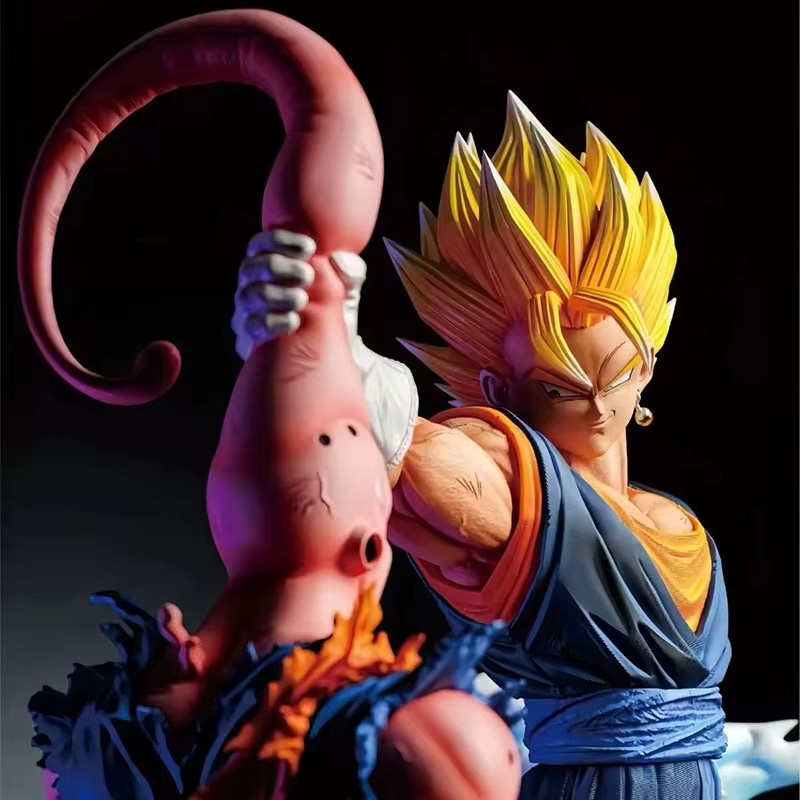 Bandai Dragon Ball Z Vegeta Vs Majin Buu Super Saiyan Figur Statue, PVC Sammlermodell - Bild 2
