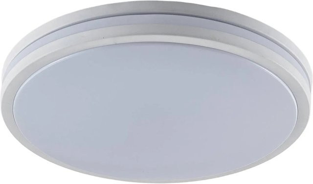 Lindby LED Deckenleuchte Arnim in Weiß, dimmbar mit Leselampe und Fernbedienung, moderne Badezimmerleuchte IP44 - Bild 1