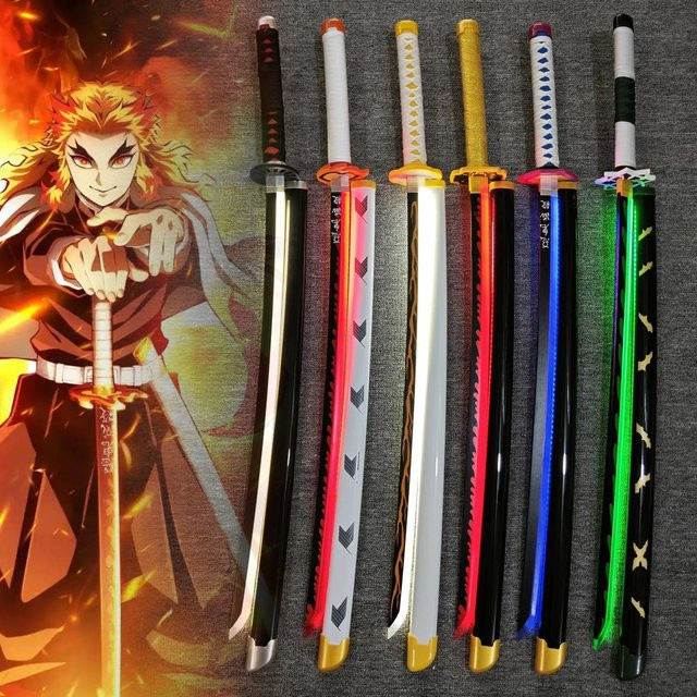 Bandai Demon Slayer Katana, Leuchtendes Schwert, LED-Licht, Bunt - Bild 1