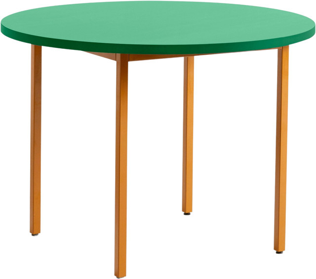 HAY Two Colour Rundtisch aus Valchromat in Grün - Bild 1