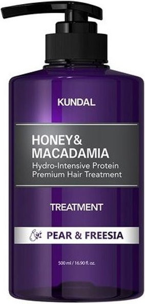 KUNDAL Honey & Macadamia Treatment Birne & Freesie, 500 ml, Protein - Bild 1