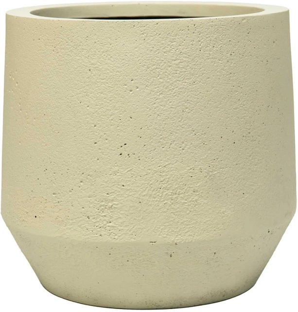 Vivanno Blumentopf Nexora aus Fiberglas in Vesuvbeige, B/T/H: 31 x 31 x 28 cm - Bild 1