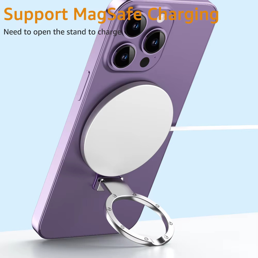 iBudim Magnetischer Handy-Fingerring-Halter in Grün für MagSafe und Auto-Halterungen, kompatibel mit iPhone, Samsung und Xiaomi - Bild 3