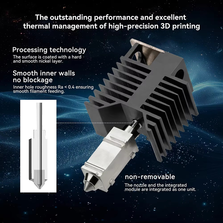 Snapmaker U1 Hotend-Kit mit gehärteter Stahldüse in 0,2 mm, 0,4 mm und 0,6 mm für FDM-Drucker - Bild 3