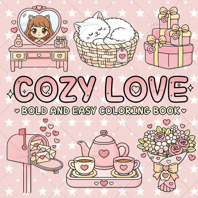 COZY LOVE Malbuch für Erwachsene, Tiere, ab 14 Jahren - Bild 1
