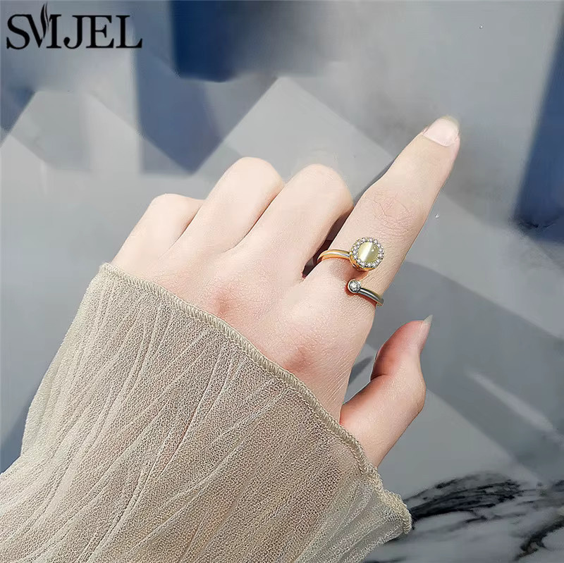 SMJEL Fidget Spinner Ring, Kristall, Damen - Bild 2