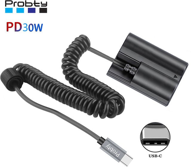 Fujifilm CP-W235 USB-C Dummy-Akku mit USB-C Kabel für GFX 50S II, GFX 100S, X-H2S, X-T4 und X-T5 Kameras in Schwarz - Bild 1