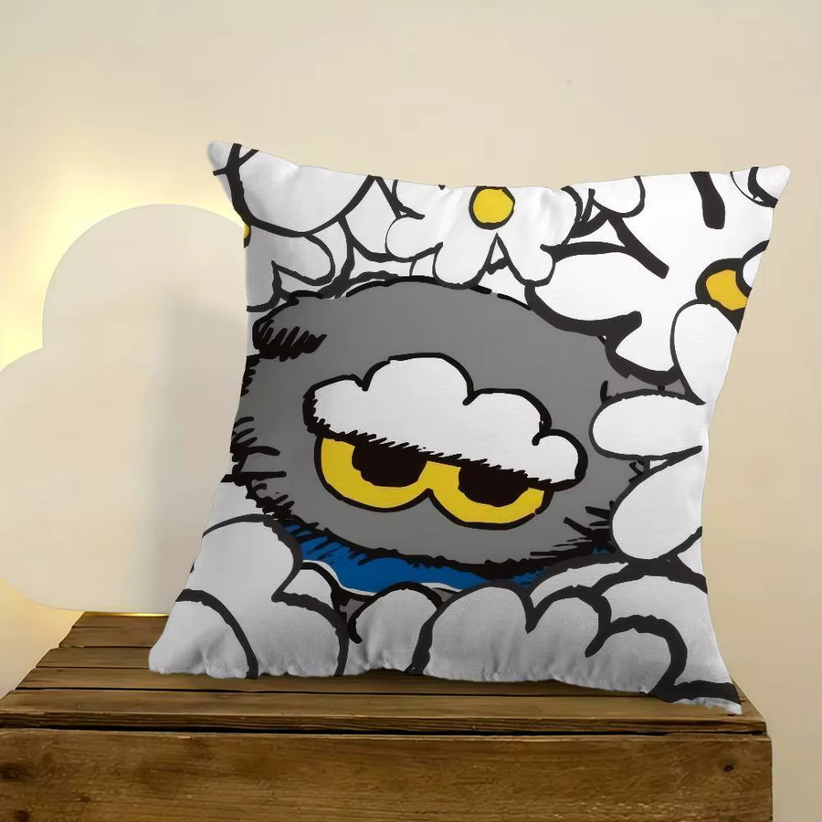 Personalisierter Kissenbezug Cloud Cat Z-ZOA Album von Kayou in Weiß, quadratisch, Breite: 30 cm, Höhe: 30 cm - Bild 3