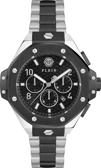 Philipp Plein Chronograph, Edelstahl, Schwarz, Quarz, 46 mm, Herren - Bild 1