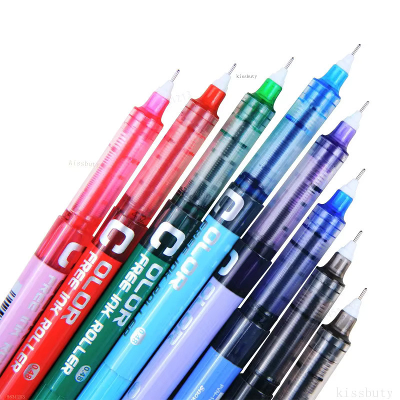 7er Set Kissbuty Tintenroller mit extrafeiner Spitze in Blau, Stärken: 0,28 mm, 0,38 mm und 0,5 mm - Bild 2