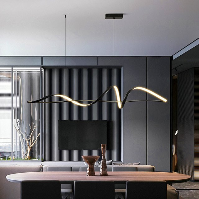 Moderne Pendelleuchte von Gbbmade in Schwarz aus Metall für Esszimmer und Wohnzimmer - Bild 1