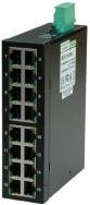 ROLINE Industrie Switch unmanaged mit 16x RJ-45 Ports, 10/100 Mbit/s, Schwarz - Bild 1