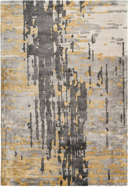Padiro Kurzflorteppich Sinai 225 in Gold, Grau und Blau, B/H/L: 80 x 1,1 x 150 cm - Bild 1