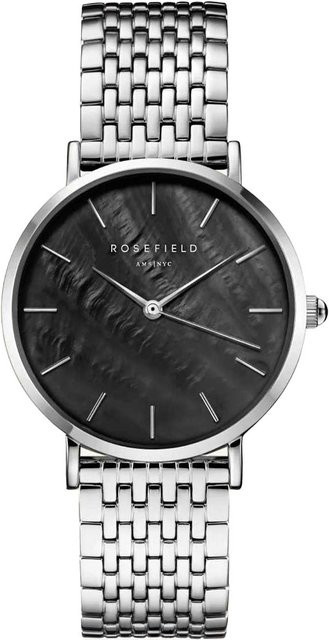 Rosefield Armbanduhr, Quarz, Edelstahl, 33 mm, Damen, Schwarz - Bild 1