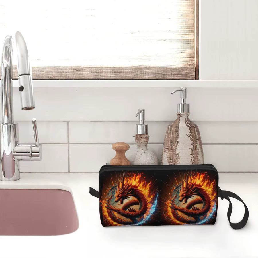 Dragon Portrait Federmäppchen als Stiftbox und Kosmetiktasche für Damen und Studenten aus Textil - Bild 5