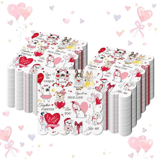 Valentinstag Welpen Servietten aus Papier für Hochzeit, Geburtstag und Party-Tischdekoration - Bild 1