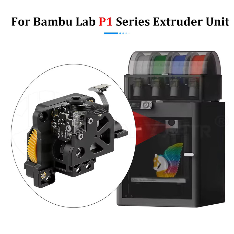 Bambu Lab Extruder-Mechanismus-Kit mit Getriebe für P1P und P1S 3D-Drucker in Schwarz - Bild 5