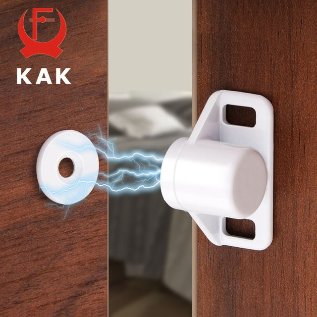 KAK Silver Magnetic Cabinet Catches Magnetischer Türschnäpper und Schubladenschließer in Silber und Weiß - Bild 1