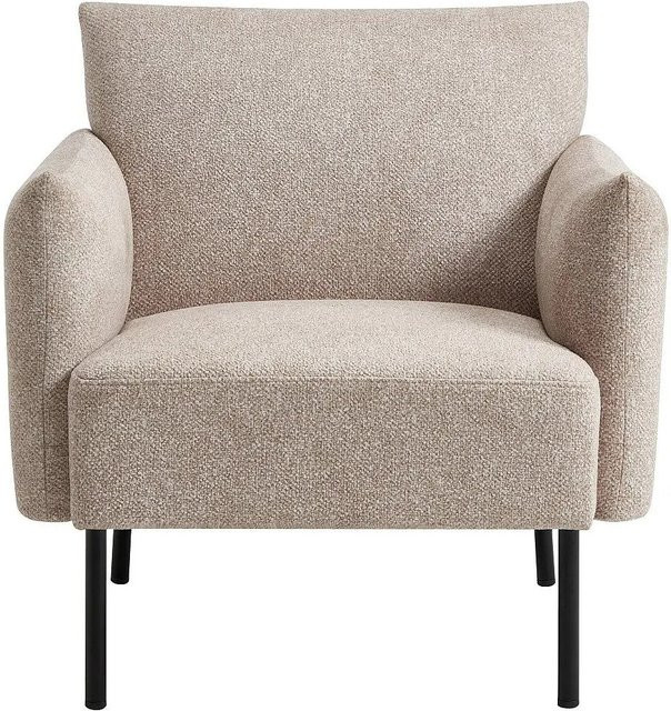 Vente-unique Sessel Geraldia mit gerader Rückenlehne und Armlehnen in Beige - Bild 1