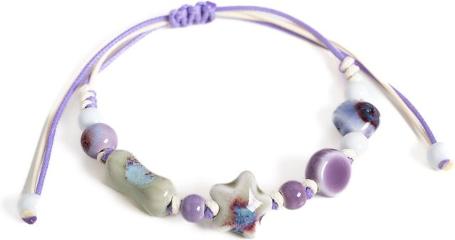 Armband Keramik, Bunt, Perle, Damen, Vintage - Bild 1