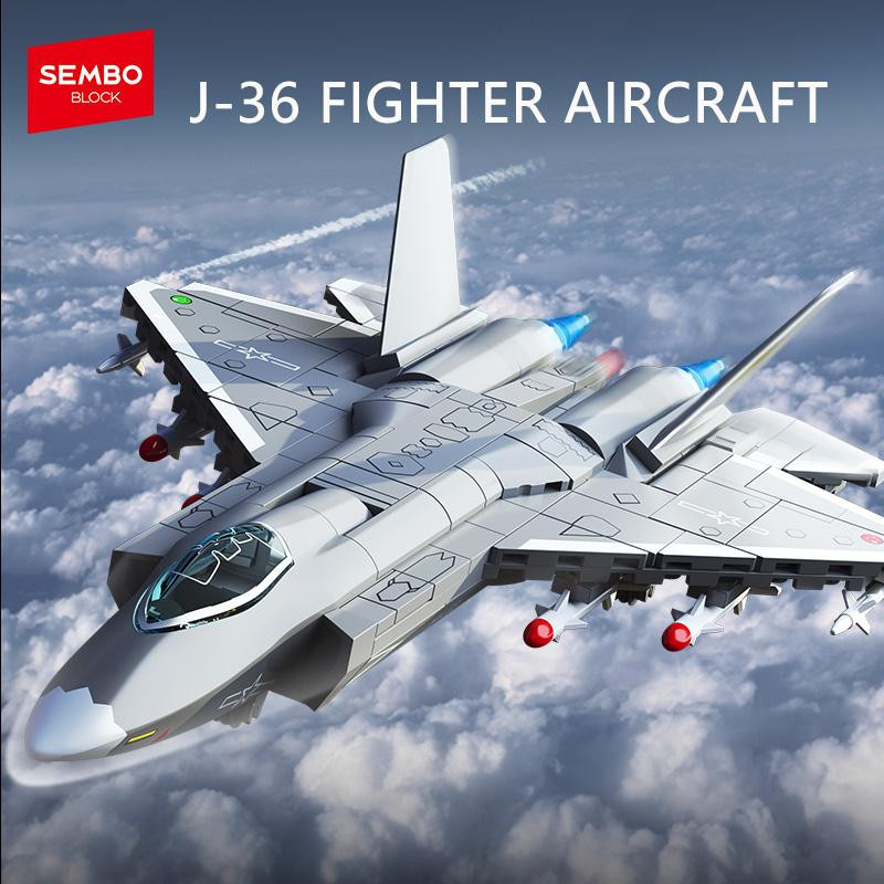 SEMBO BLOCK Militärflugzeuge Waffen Montage, Bausteine, ab 3 Jahren - Bild 4