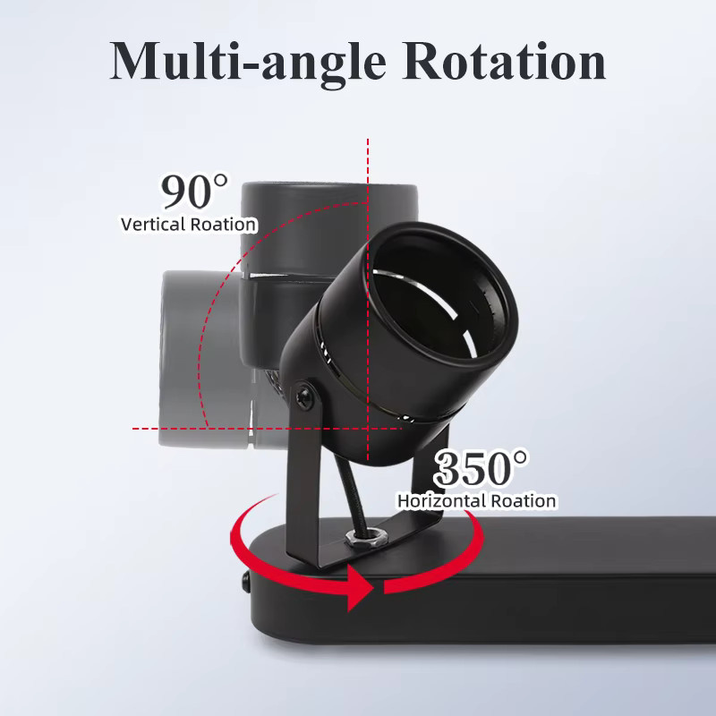 CHUANGYANG GU10 LED-Deckenleuchte als dimmbarer Track-Strahler in Schwarz für Wohnzimmer und Küche - Bild 2