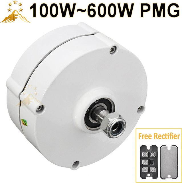 KUOXUAN Permanent Magnet AC Generator für Wind- und Wasserkraftturbinen, Getriebelose PMG Lichtmaschine in Weiß - Bild 1