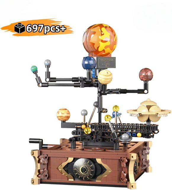 FUNXINEE Weltraum Sonnensystem-Modell, Mini-Baustein-Set, 697 Teile, ab 8 Jahren - Bild 1