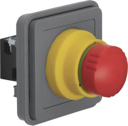 Hager Not-Aus-Taster-Einsatz Druckknopf IP55 Grau Multicolour 1 Stück - Bild 1