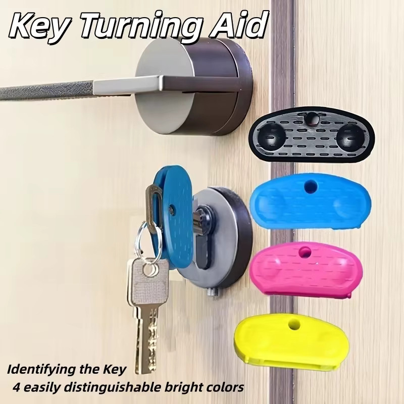 Easy Grip Key Turner drehbarer Schlüsselhalter aus Kunststoff in Rot für Senioren und Menschen mit Gelenkbeschwerden - Bild 3
