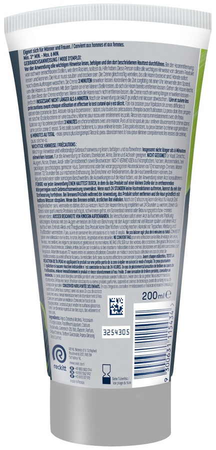 Veet Men Total Pro Enthaarungscreme, 200 ml, Herren - Bild 3