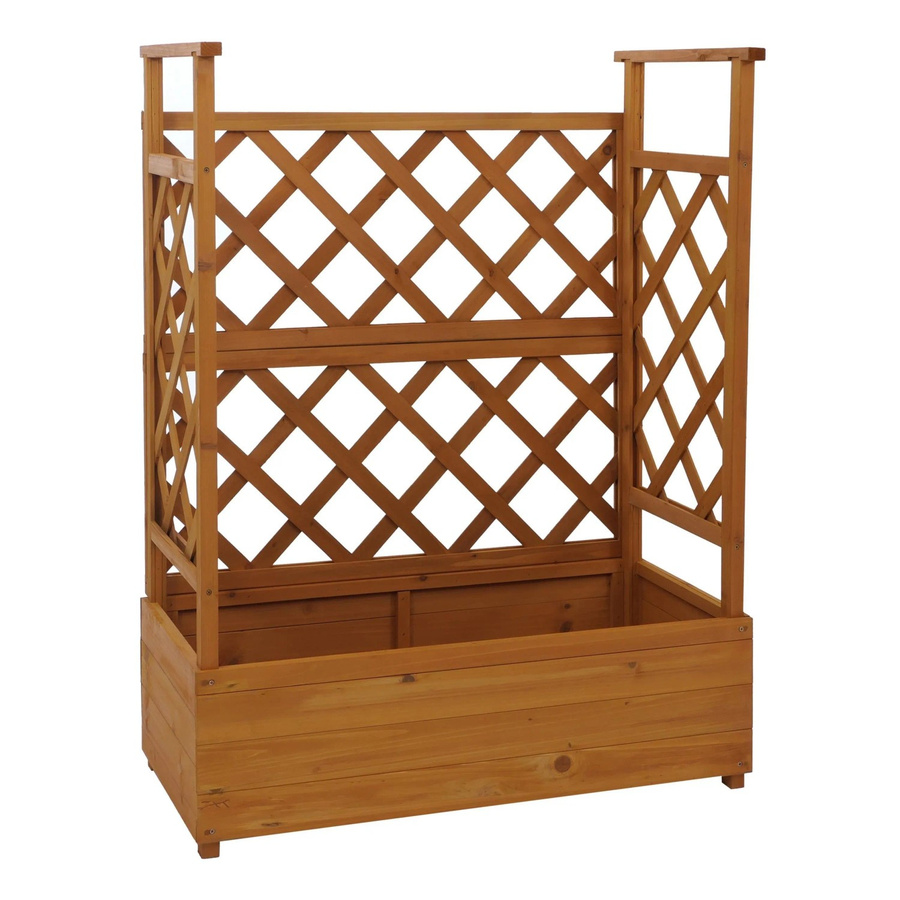 Hochbeet MCW P67 mit Rankhilfe aus Holz in Natur, B/T/H: 114 x 85 x 44 cm - Bild 2