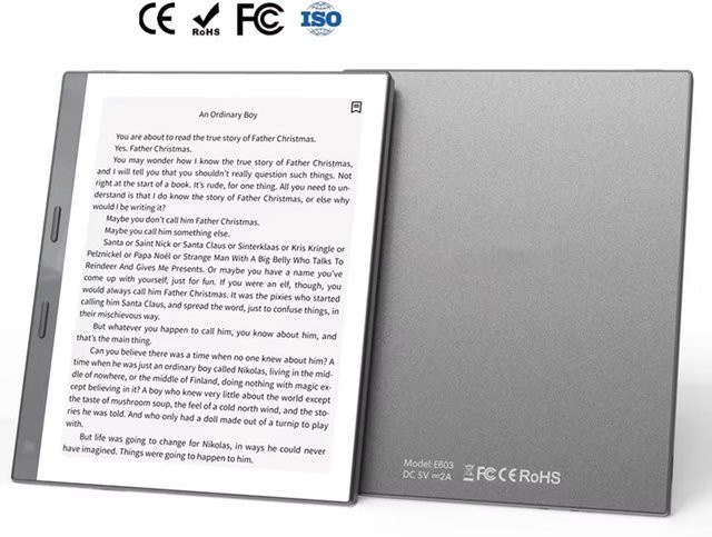 Boox E-Reader mit 6-Zoll E-Ink Display, Android 11, Quad-Core Prozessor, 1GB RAM, 32GB Speicher, WLAN, Grau - Bild 1