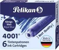Pelikan Tintenpatrone 4001 TP/6 Blau, 6er Packung - Bild 1