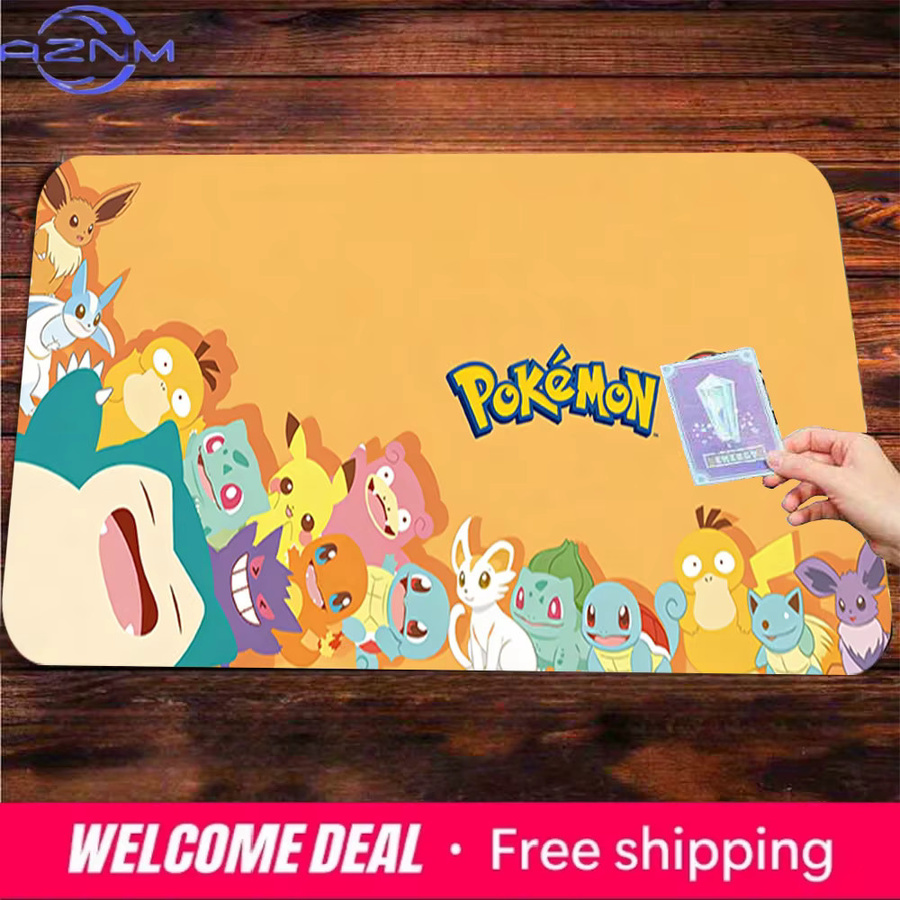 Potdemiel Pokemon TCG Spielmatte rutschfest und waschbar, Multicolor - Bild 2