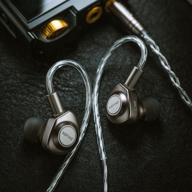 Kefine Delci AE Hi-Fi In-Ear-Kopfhörer mit 10mm DLC+PU Membran Dynamischem Treiber in Grau - Bild 1