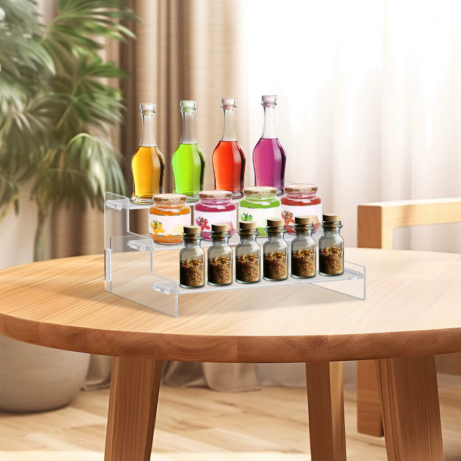 Willstar 3er Set Acryl Display Ständer Transparent für Schmuck, Kosmetik und Blind Box Organizer - Bild 2