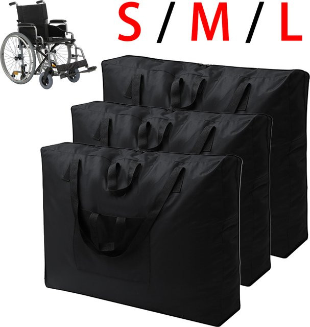 Willstar Rollator-Reisetasche aus wasserdichtem Oxford-Stoff, zusammenklappbar, Schwarz - Bild 1