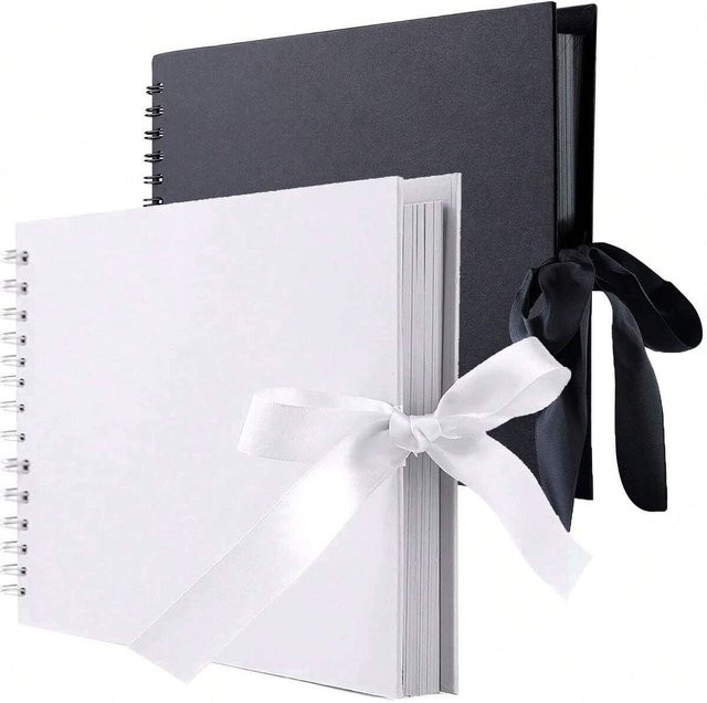 Haile Scrapbook DIY Bilderbuchalbum in Weiß mit 40 Seiten, B: 29 cm, H: 20,5 cm - Bild 1