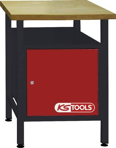 KS Tools Werkbank mit 1 Tür in Schwarz-Rot, H: 84 cm, B: 60 cm, T: 60 cm - Bild 1