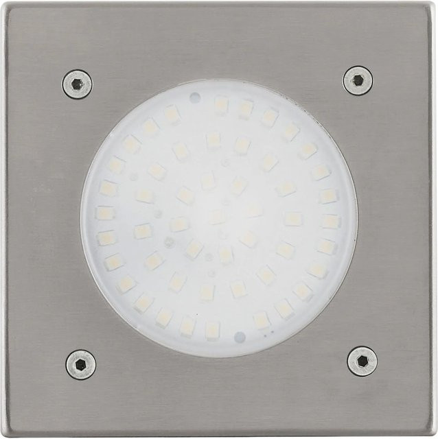 Eglo LED-Bodeneinbauleuchte Lamedo eckig in Weiß und Edelstahl mit warmweißem Licht für den Außenbereich (IP65) - Bild 1