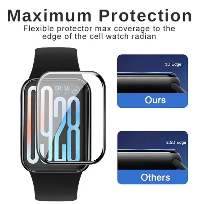 Xiaomi Screen Protector für Mi Band 9 Active mit 3D gebogener Kante, transparent - Bild 3