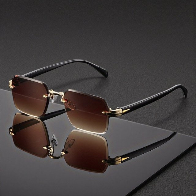 BMAD Sonnenbrille, randlos, rechteckig, Unisex - Bild 1