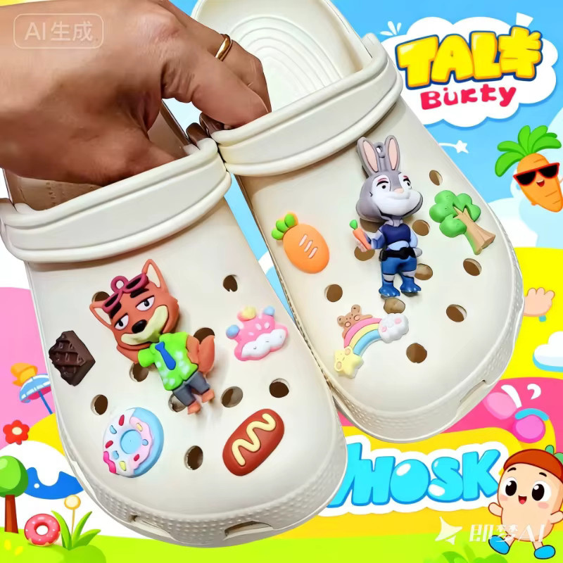 MESUCA Disney Zootopia Schuh Charms für Clogs, 9 Teile - Bild 2