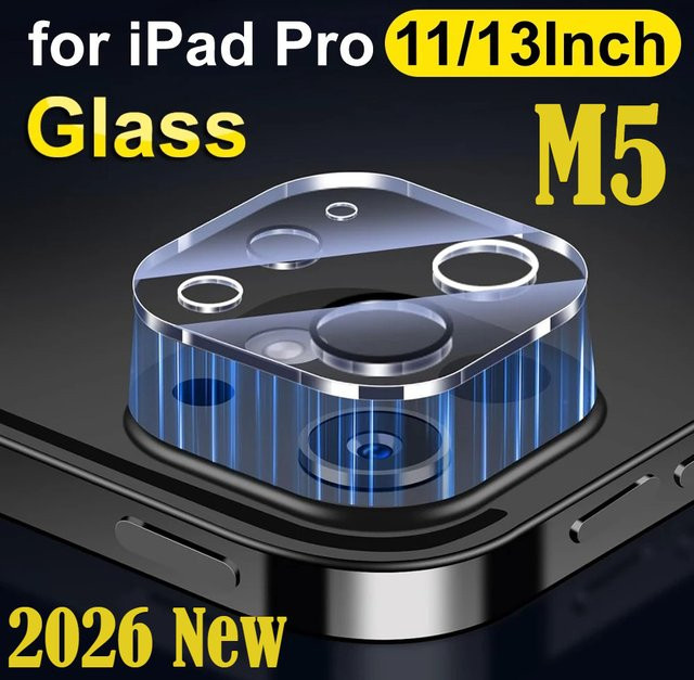 HD Rückkamera-Objektivschutz aus gehärtetem Glas für Apple iPad Pro M4 und M5 11 13 12.9 Zoll, transparente Objektivfolie zur vollständigen Abdeckung und zum Kratzschutz - Bild 1