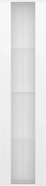 okwish Vitrine mit Glasböden und LED-Beleuchtung in Weiß, B/T/H: 40 x 29 x 170 cm - Bild 1